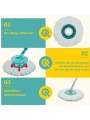 Mop Replacement Compatible with Leifheit Clean Twist Disc Mop System Mop Head Replacement  Microfiber Very Absorbent. 
