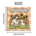 COZY GIRL VIBES Bold-easy Patterns Coloring Book for Adults Cute Drawing Book Perfect Gift for Party and Birthday. 