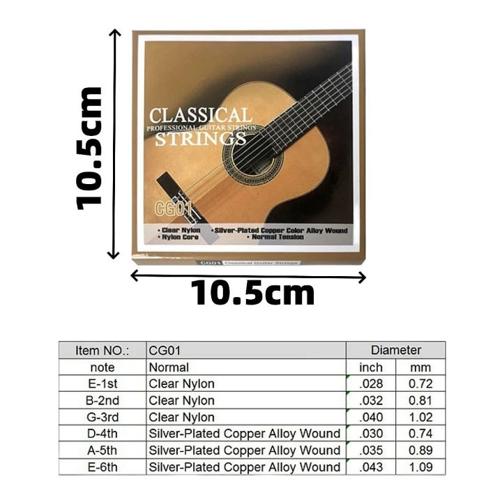 Miwayer%201Set%20CG01/AG01/EG01%20Guitar%20Strings%20-%20Classical/Acoustic/Electric,%20Nylon/Steel/Nickel%20Wound,%206pcs/Set,%20Beginner%20friendly%20-%20Image%202