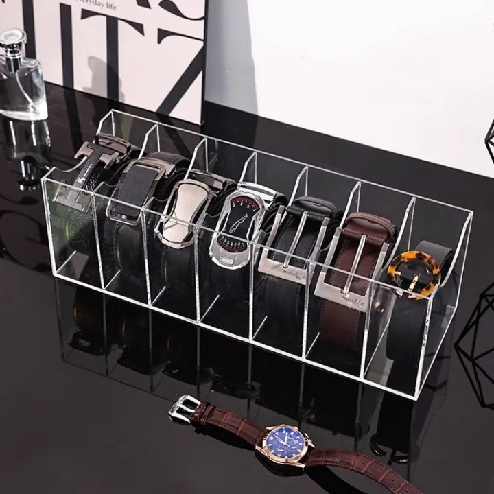 3/5/7%20Grid%20Belt%20Organizer%20Boxes,Acrylic%20Belt%20Storage%20Holder%20for%20Closet,Display%20Case%20for%20Tie,Bow%20Tie,Belt%20Storage%20Rack%20&%20Display%20-%20Image%202