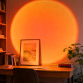 LED Sunset Projection Lamp, Adjustable Stand Warm Glow Light for Bedroom, Living Room, Photography. 
