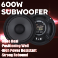 Car Audio Speaker 6 Inch 600W 2-Way Full Range Frequency Automotive Audio Loudspeaker Heavy Mid-bass Ultra-thin Modified Speaker. 