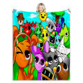 Sprunki Incredibox Game Soft Fuzzy Plush Throw Blanket for Couch Bed Multi-Sized Napping Bedspread All Seasons Comforter. 