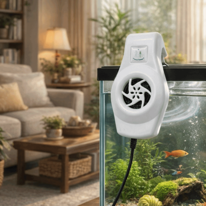 Silent Aquarium Cooling Fan Wall-Mounted Adjustable Fish Tank Fan Fast Cooling Powerful External Chiller Reptile Terrarium