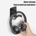Universal Headphone Stand Adhensive Plastic Wall Mount Hanger Under Desk Headset Rack Holder Support for Gaming Earphone Bracket.