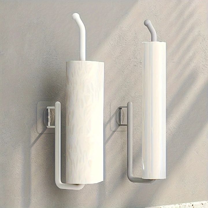 Punch-free%20Kitchen%20Paper%20Towel%20Rack%20Toilet%20Paper%20Roll%20Rack%20Hanger%20Wall-mounted%20Towel%20Bar%20Kitchen%20Bathroom%20Accessories%20-%20Image%202
