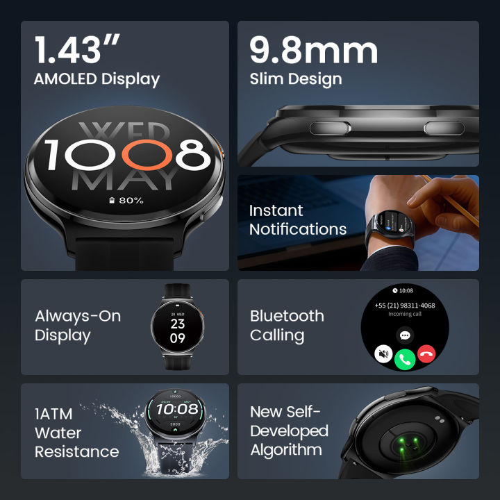 HAYLOU%20Solar%20Lite%202%20Smartwatch%201.43''%20AMOLED%20Display%2024h%20Health%20Monitoring%20150+%20Sports%20Modes%20Voice%20Calling%20Smart%20Watch%201ATM%20-%20Image%202
