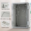 IP66 Outdoor Waterproof ABS Gray/Transparent Cover Plastic Electronic Junction Box Electronic Housing Outdoor Waterproof Box. 