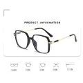 Square Blue Light Blocking Glasses Man And Women Black Oversized Optical Eyeglasses Vision Spectacles Big Frame Computer Eyewear. 