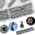 150/240 Pcs Stainless Steel Cotter Pin Kit Split Pin Assortment Whistle U Pin Fixings Assorted Sizes M1 M1.5 M2 M2.5 M3 M4 M5. 