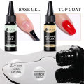 UR SUGAR 30ML Base Gel No Wipe Top Coat Nail Art Soak Off UV LED Matte Top Coat Nail Gel Polish Manicure Functional Gel Varnish. 