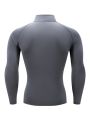 Men Bodybuilding Sport T-shirt Quick Dry Running Shirt Long Sleeve Compression Top Gym T Shirt Men Fitness Tight Tops.