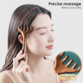Six-Claw Head Meridian Massage Comb Anti-static Natural Wooden Wide Tooth Gua Sha Tool Scratcher Spa Promote Blood Circulation. 