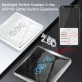 MOES WiFi Smart Curtain Switch 2.5D Arc Glass Touch Panel for Roller Blinds Shutters APP Remote Control Support Alexa GoogleHome. 