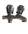 Double bib cock tap faucet brass premium quality bathroom kitchen washroom. 