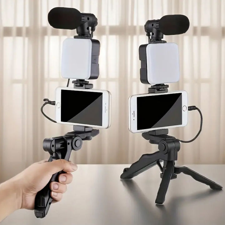 Mobile Video Production Kit Multi-functional Mobile Phone Fill Light ...