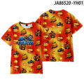 New Summer 3D ROBLOX Game Blox Fruits Fashionable Comfortable Simple Casual Sports Short-sleeved T-shirt Children's Clothing. 