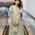 Korean-style pregnant women dress loose design maternity dress green mint beautiful and comfortable to wear. 