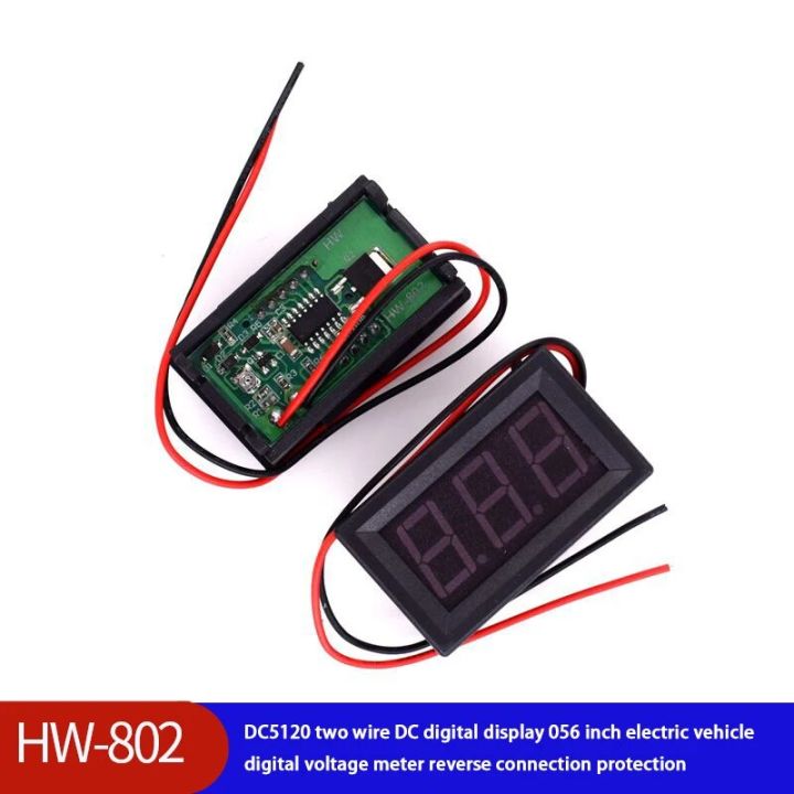 DC5-120V Two Wire DC Digital Display 0.56-inch Electric Vehicle Digital ...