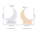 1pcs Star Moon Lantern Candle Mold Mandala Crescent Moon Candle Silicone Mold DIY Handmade Plaster Scented Candle Decor Epoxy Re. 