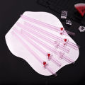 4Pcs Reusable Straws Glass Straws Heart Design with 1 Cleaning Brush for Smoothies Milkshakes Juices ,Valentine's Day . 