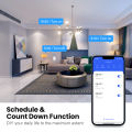 AVATTO Tuya WiFi/Zigbee Smart Light Switch with Socket,Brazil Stand 16A Touch Button Wall Switch,Work for Alexa  Home lightify. 