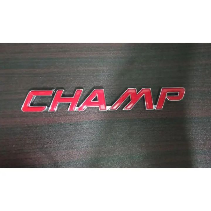 Champ Emblem
for Automotive Exterior Accessories.