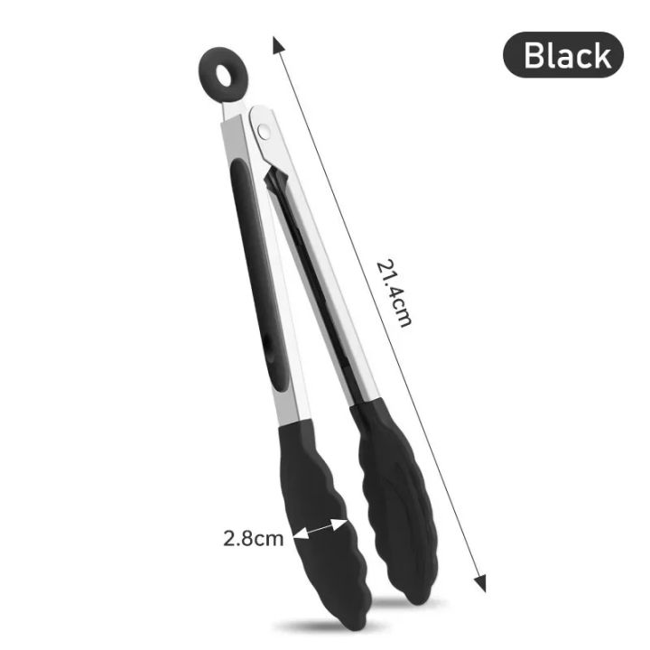 7%20Inch%20Non-Slip%20Food%20Tongs%20Creative%20BBQ%20Grilling%20Salad%20Bread%20Cooking%20Clip%20Clamp%20Kitchen%20Serving%20Utensils%20Accessory%20-%20Image%206