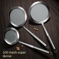 1pc Fat Skimmer Spoon, Stainless Steel Fine Mesh Skimmer, Strainer Spoon For Removing Grease Fat And Foam, Kitchen Tools. 