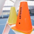 Artengo cone marked tennis court 19 m. Artengo 19 cm tennis court marking cones 6-pack. 