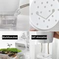 Transparent Plastic Self Watering Flowerpot Cotton Rope Automatic Suction Planter for Desk Garden Lazy Self-Absorbing Plants Pot. 
