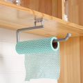 Punch-free Kitchen Paper Towel Rack Toilet Paper Roll Rack Hanger Wall-mounted Towel Bar Kitchen Bathroom Accessories. 
