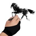 S/M/L Two-Finger Drawing Gloves Anti-touch Anti-fouling for Tablet Digital Board Touch Screen Oil Painting Office Art Supplies. 