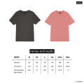Yuenpuen T-shirt navy blue no stretch no iron T-shirt plain color stand collar women T-shirt men. 