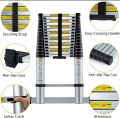 6 to 20 Feet Aluminum Telescoping Telescopic Ladder Folding Ladder in Extendable Ladder for Household and Outdoor-Multi-functional A Frame Portable Extension Folding Multi-Purpose Heavy Duty Ladder. 