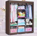 Folding Wardrobe King Size Wardrobe Almari 3 DOOR 2 Hanging Options FOLDING CUPBOARD. 