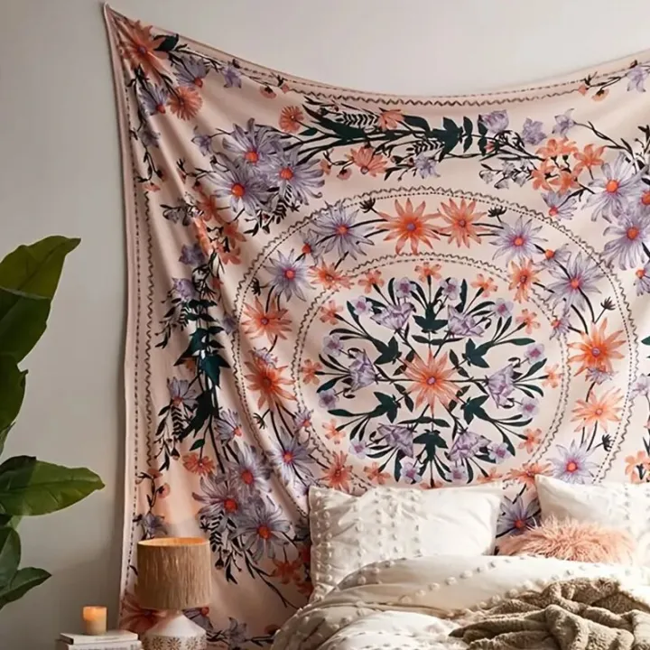 1pc%20Bohemian%20Floral%20Psychedelic%20Tapestry%20Wall%20Hanging%20Indian%20Mandala%20Tapestry%20Wall%20Hangings%20Decor%20For%20Living%20Room%20Bedroom%20Decor%20-%20Image%204