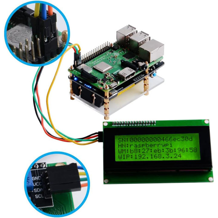 LCD2004%202004%20LCD%20Module%20Blue/Green/White%20Screen%2020X4%20Character%20LCD%20Display%20IIC%20I2C%20Serial%20Interface%20Adapter%20Module%20for%20Arduino%20-%20Image%205