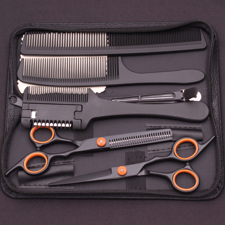 6.0''Hair%20Scissors%20Stainless%20Cutting%20Shears%20Thinning%20Hairdressing%20Haircut%20Comb%20Razors%20Set%20Salon%20Barber%20&%20Home%20Dropshipping%20C1001%20-%20Image%204