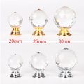 20mm 30mm 40mm 50mm Crystal Ball Design Clear Crystal Glass Knobs Cupboard Drawer Pull Kitchen Cabinet Wardrobe Handles Hardware. 