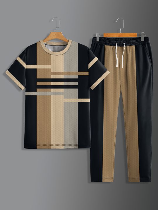 2025%20Summer%20Fashion%20New%20Men's%20Set%20Sporty%20Casual%20Retro%20Cool%20Breathable%20Sweat-Absorbing%20and%20Moisture-Wicking%20Two-Piece%20Set%20-%20Image%203