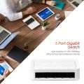 10/100 / 1000Mbps Mini Gigabit Network Switch 5 Port Ethernet Switch Internet Splitter Desktop RJ45 Hub. 