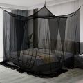 Quadrangle Mosquito Net Floor To Ceiling Bed Curtain Double Opening Mosquito Net Mosquito Proof Net Cover Fit for All Bed Sizes.