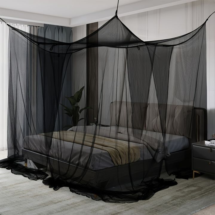 Quadrangle%20Mosquito%20Net%20Floor%20To%20Ceiling%20Bed%20Curtain%20Double%20Opening%20Mosquito%20Net%20Mosquito%20Proof%20Net%20Cover%20Fit%20for%20All%20Bed%20Sizes%20-%20Image%203