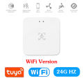 24G Tuya WiFi Zigbee Human Presence Sensor MmWave Radar Detector Luminance/Distance Detection Smart Life Home Automation for Goo. 