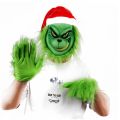 New Christmas Mask Set Halloween COSPLAY Party Props Thief Red Hat Green Mask Green Gloves. 