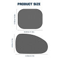 SEAMETA Car Sun Shade UV Protection Car Curtain Car Window Sunshade Rear Window Mesh Sun Visor Summer Protection Window Film. 
