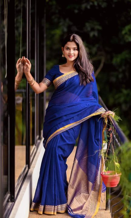 Eid Special Elegant Design Halfsilk Nilanjana Saree