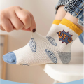 5Pairs/Lot Cute Kids Socks For Girls Boys Cotton Solid Princess Children Sock Casual Summer Mesh Thin Flower Cartoon Socks. 