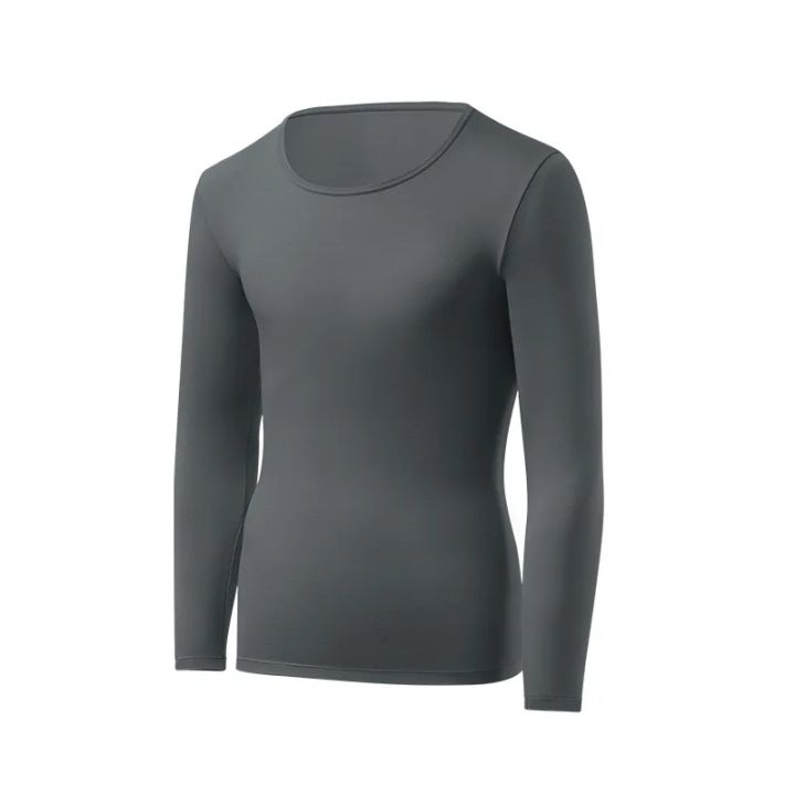 1pcs%20Men's%20Ultrathin%20Thermal%20Underwear%20High%20elasticity%20Plus%20Size%20Constant%20Temperature%20Seamless%20Long%20Sleeve%20Bottoming%20Tops%20-%20Image%202
